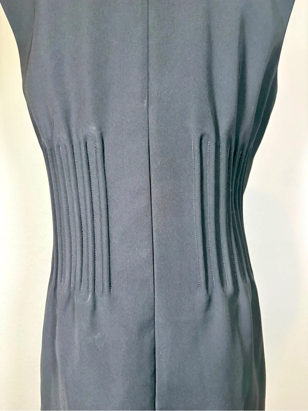 Louis Vuitton Black Sleeveless Dress with Boning Size 38 (6)